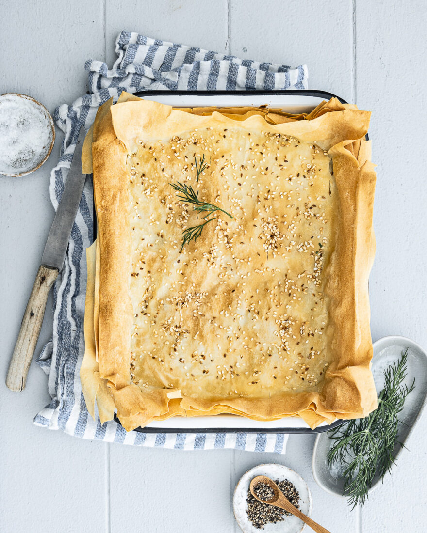 Spanakopita Rezept - griechischer Spinatkuchen