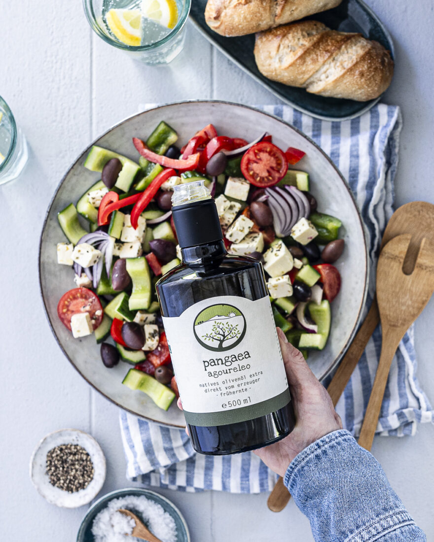 griechischer Salat Dressing mit Olivenöl